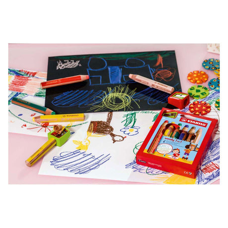Temperamatite Stabilo Woody 3 in 1