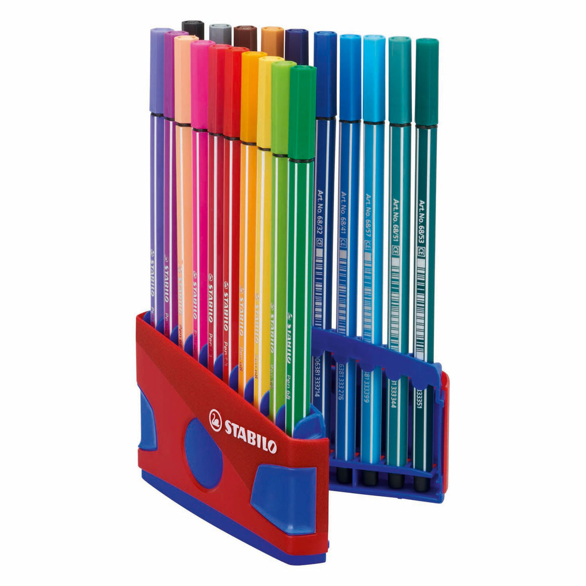 Stabilo pen 68 - pennarello - colorparade - set da 20 pezzi - rosso
