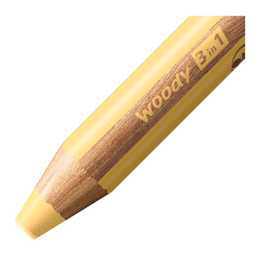 Stabilo Woody 3 in 1 - matita colorata multitalento - giallo pastello
