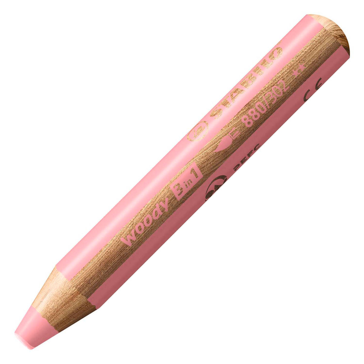 Stabilo Woody 3 in 1 - matita colorata multitalento - rosa pastello