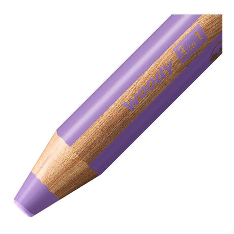 Stabilo woody 3 in 1 - matita colorata multitalento - lilla pastello