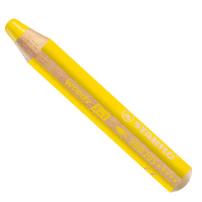 Stabilo woody 3 in 1 - matita colorata multitalento - gialla