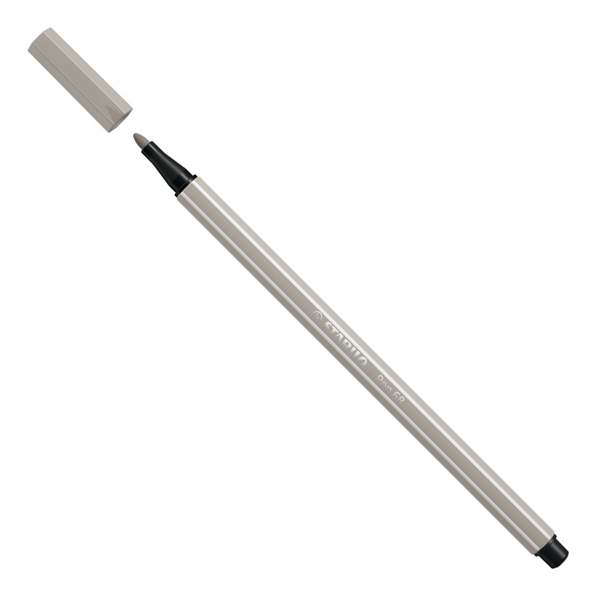 Penna Stabilo 68 - pennarello - grigio caldo (68 93)