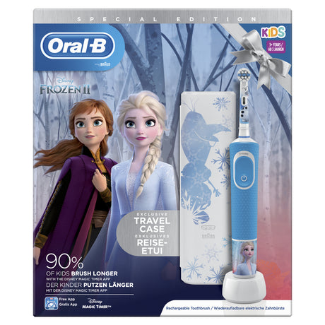 Spazzolino elettrico Oral-B Kids Disney Frozen 2 blu bianco