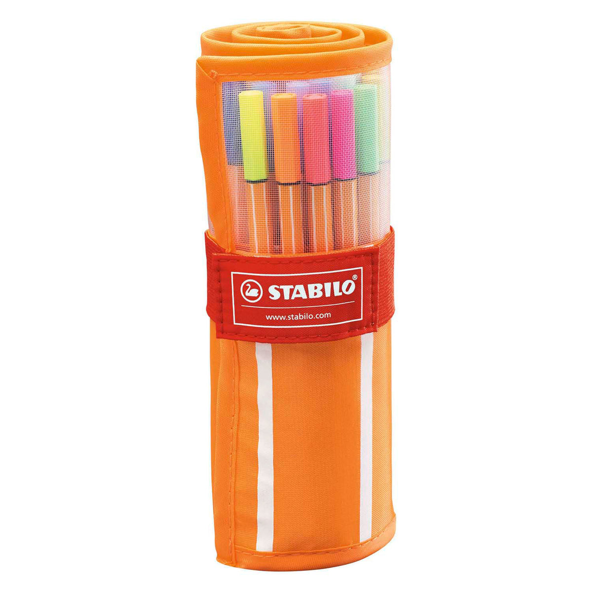 Stabilo point 88 - fineliner 0,4 mm - set roller - astuccio da 30 pezzi - con 25 colori standard + 5 neon