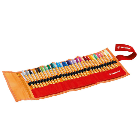 Stabilo point 88 - fineliner 0,4 mm - set roller - astuccio da 30 pezzi - con 25 colori standard + 5 neon
