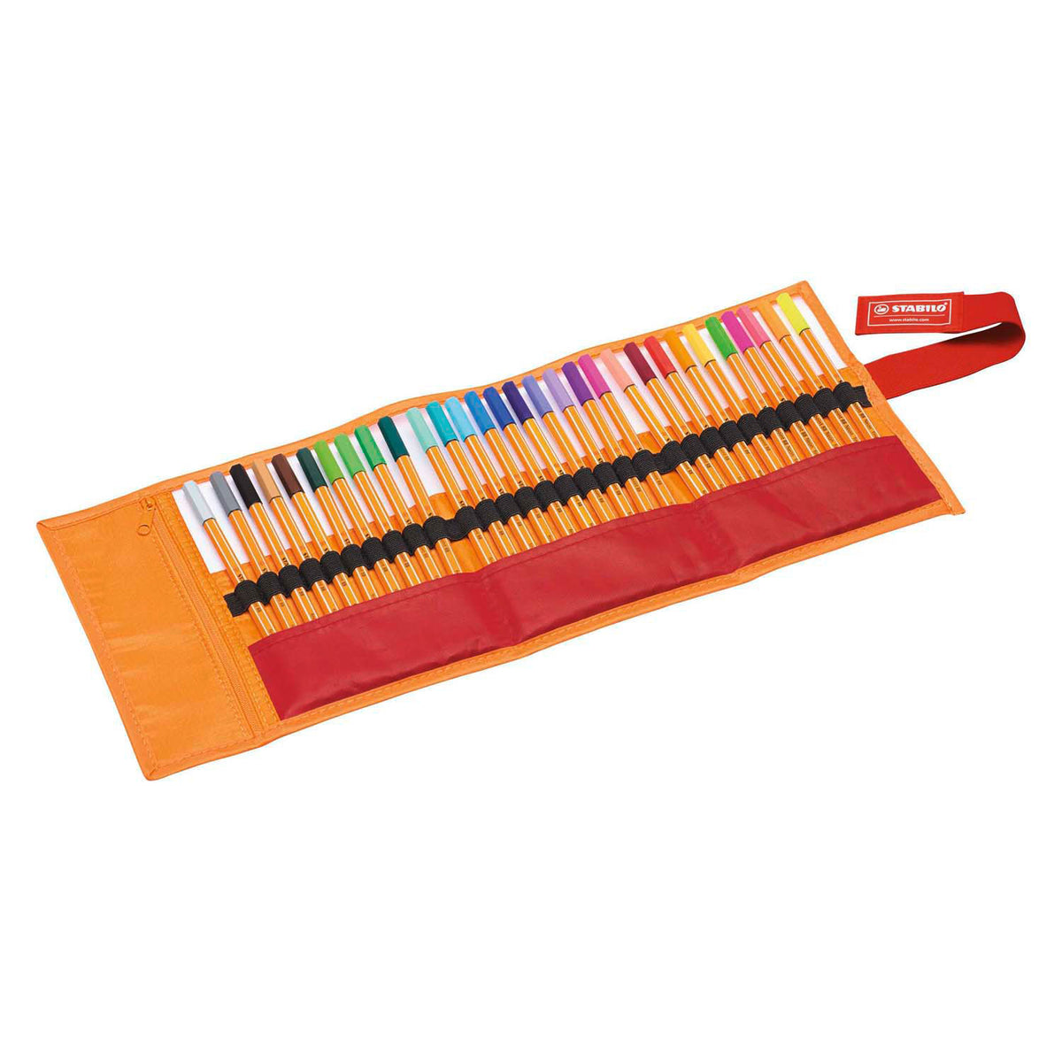 Stabilo point 88 - fineliner 0,4 mm - set roller - astuccio da 30 pezzi - con 25 colori standard + 5 neon