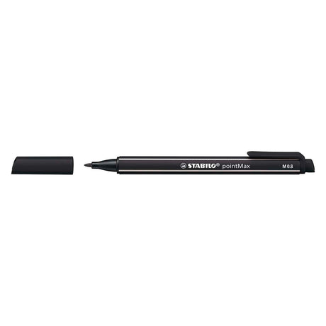 Stabilo pointmax - fineliner punta rigida - nero (488 46)