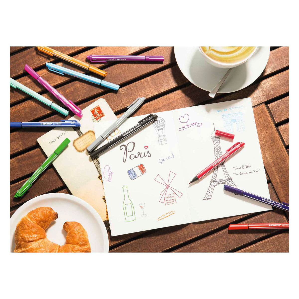 Stabilo pointmax - fineliner punta rigida 0,8 mm - turchese