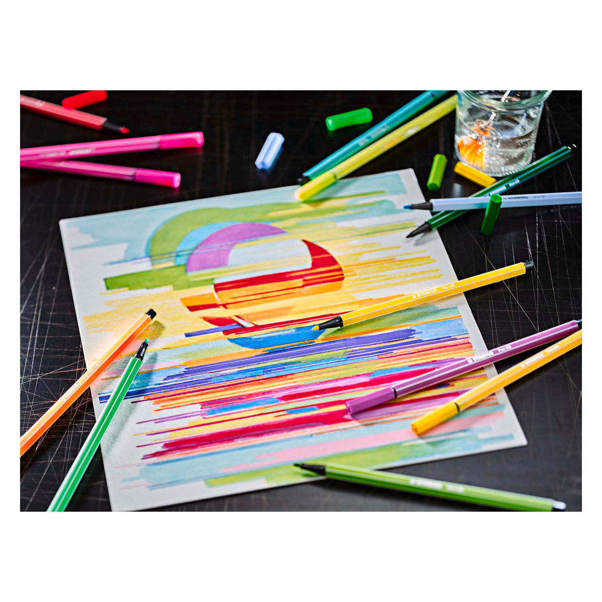 Penna Stabilo 68 - pennarello - artistico - set di 12 set