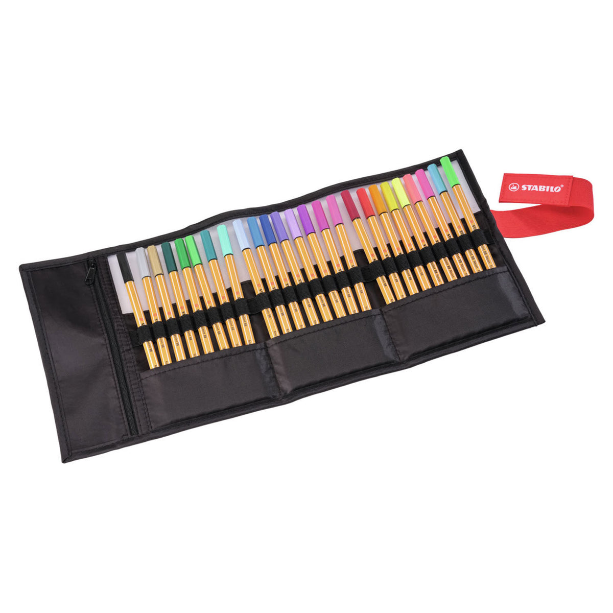 Stabilo point 88 - fineliner 0,4 mm - set rulli - arty - custodia con 25 colori