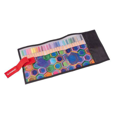 Stabilo point 88 - fineliner 0,4 mm - set rulli - arty - custodia con 25 colori