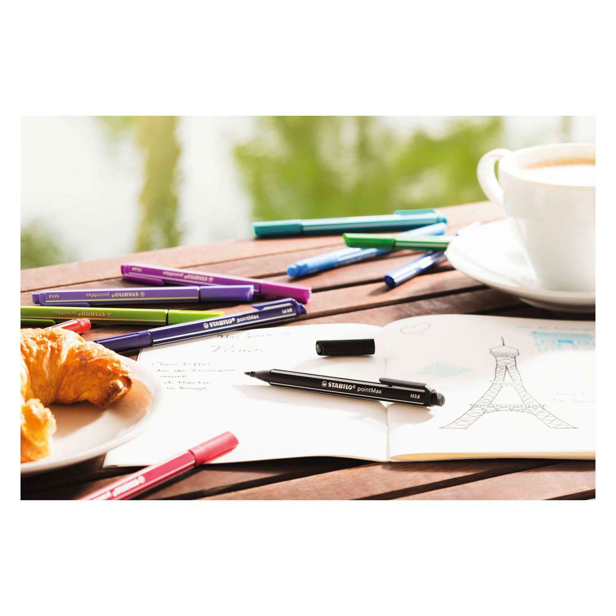 Astuccio pastello Stabilo pointmax con 8 colori di fineliner