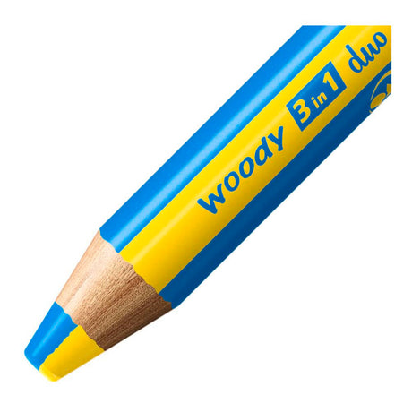 Stabilo Woody 3 in 1 duo - matite colorate multi talento - astuccio con temperamatite 5 colori