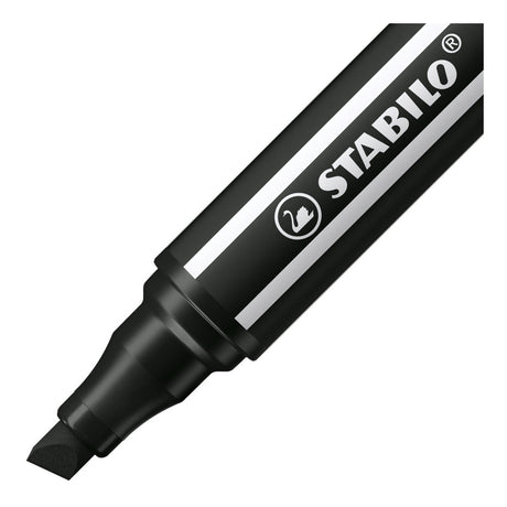 Penna Stabilo 68 max - pennarello con punta a scalpello spessa - nero