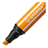 Penna Stabilo 68 max - pennarello con punta a scalpello spessa - arancione