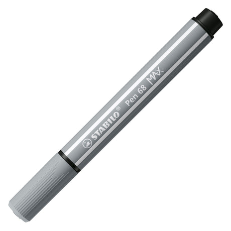 Penna Stabilo 68 max - pennarello con punta spessa a scalpello - grigio medio freddo