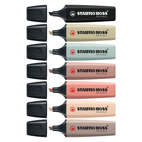 Stabolo Boss Original - Marking Marker - Set 8 pezzi - NatureColors