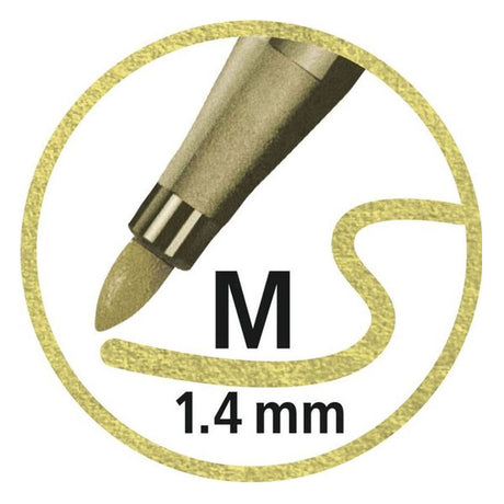 Stabilo pen 68 pennarelli metallici in scatola di metallo - 8 pz.