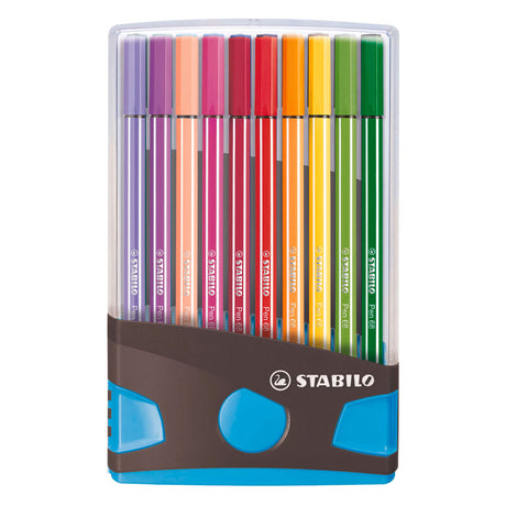 Stabilo pen 68 pennarelli colorparade blu antracite - 20 pz.