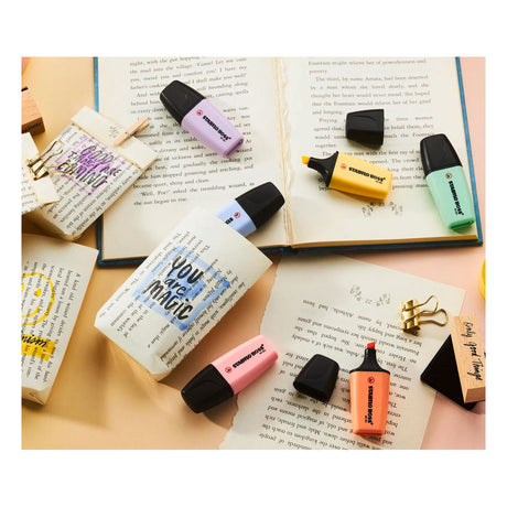 Mini evidenziatori pastello Stabilo boss - 6 pz.