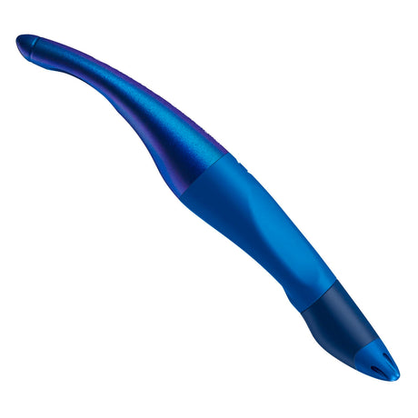 Penna a sfera per mancini Stabilo easyoriginal olografica - blu