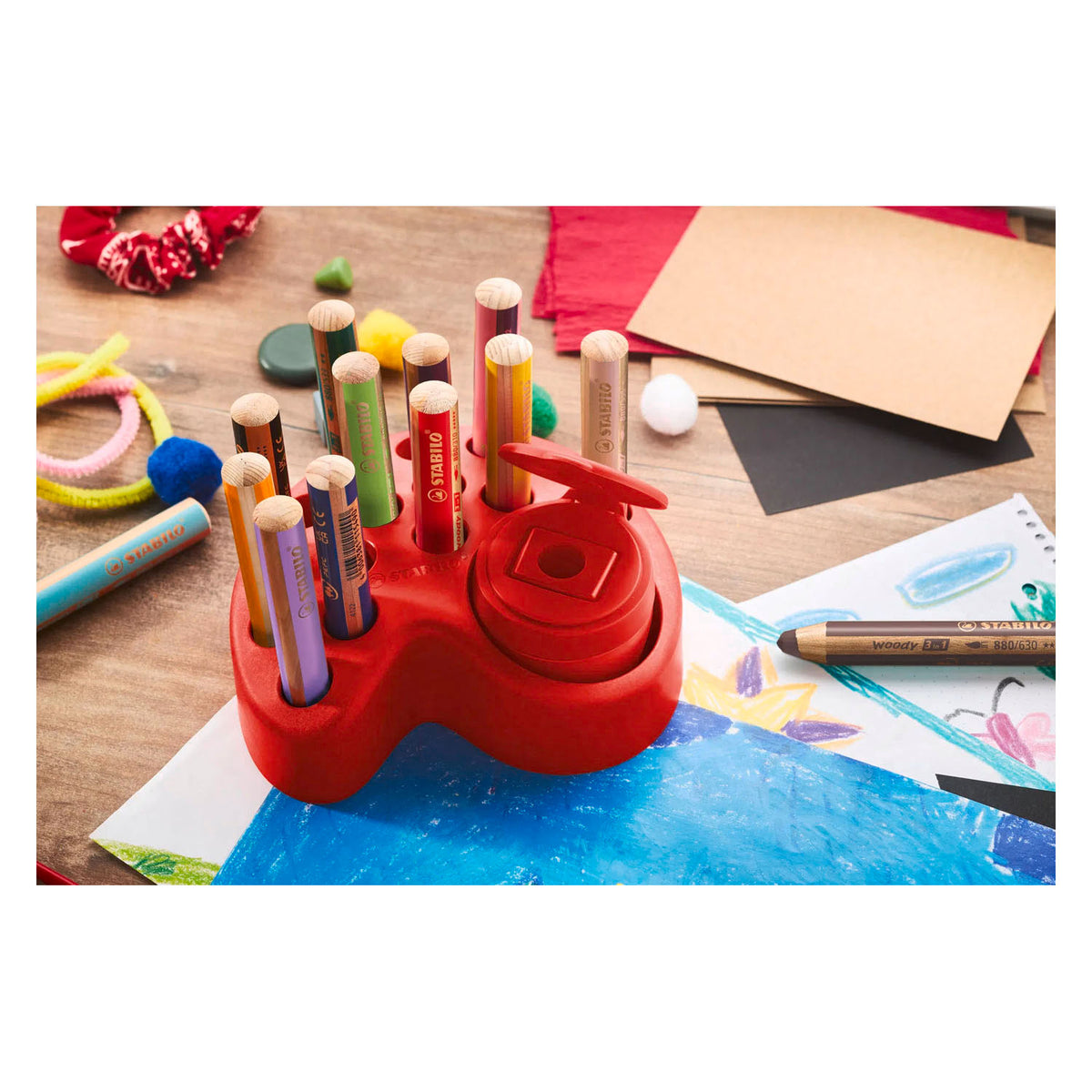 Set Stabilo Woody Experience di matite multitalento - 15 pz.