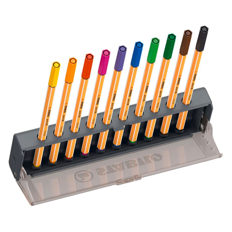 Fineliner Stabilo point 88 click set - 10 pz.