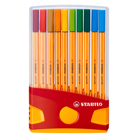 Stabilo point 88 pennarelli colorparade arancio rosso - 20 pz.