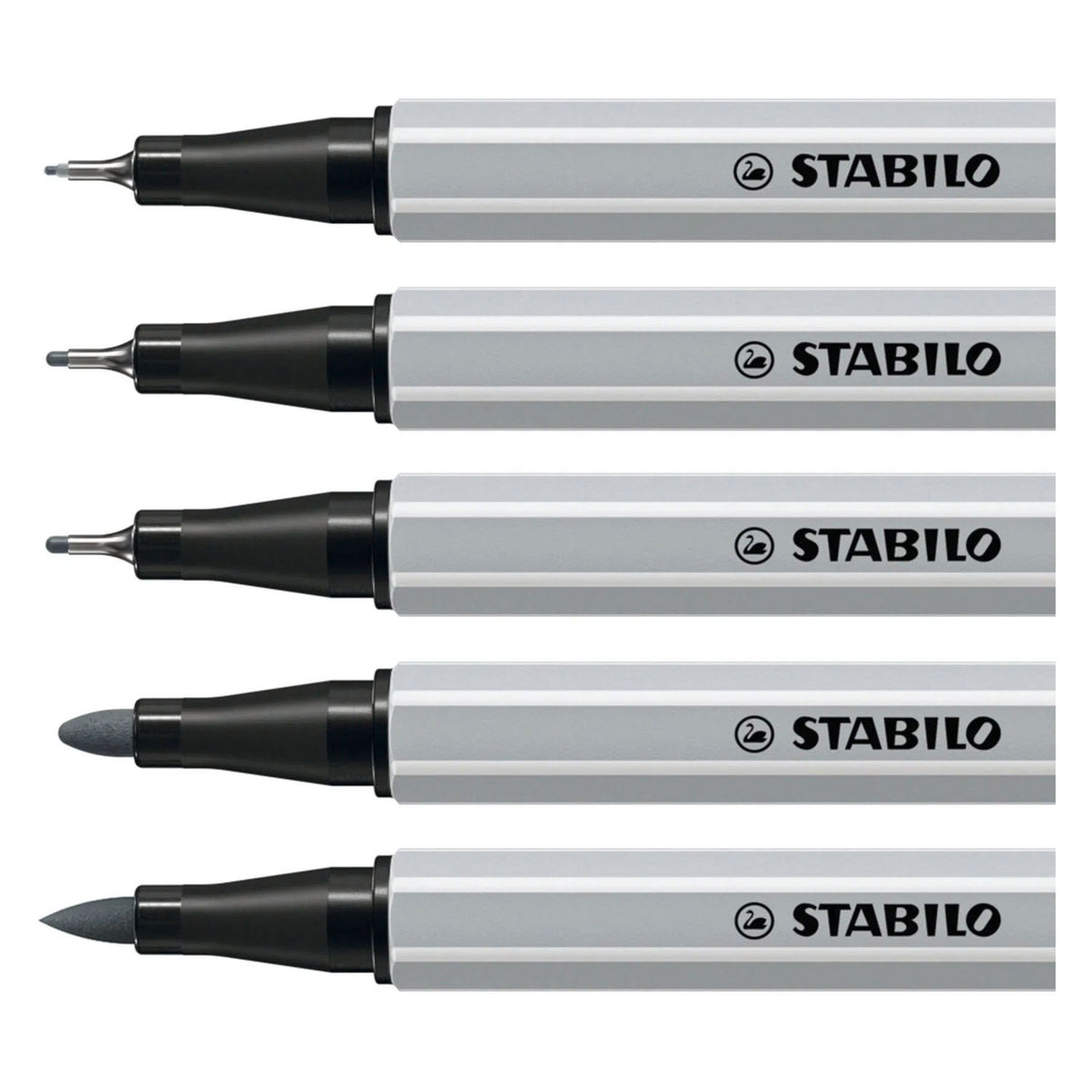 Stabilo creative tips penne artistiche diversi spessori di punta - 10 pz.