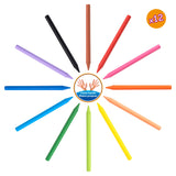 Bic Kids Plastidecor Color Chalk, 18 °.