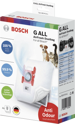 Sacchetti per aspirapolvere Bosch bbzafgall 4 pezzi
