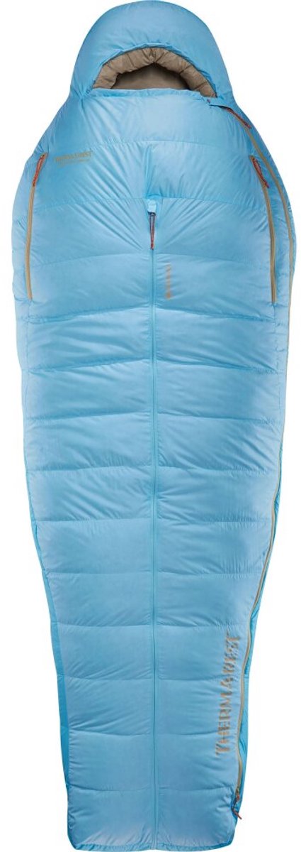 Therm-a-rest - sacco a pelo - dormire - campeggio - outdoor - boost 650 20f -6c normal - mattina blu