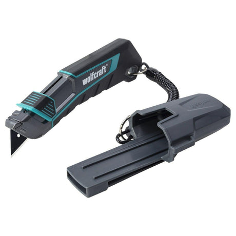 Wolfcraft - coltello trapezoidale - pro safety con custodia - 4292000