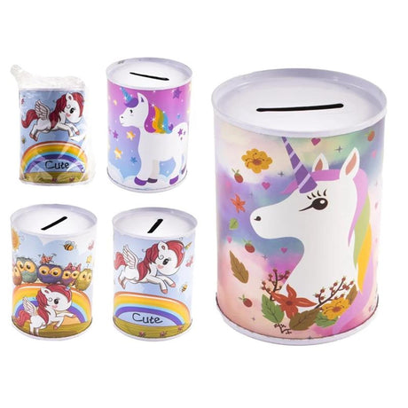 Barattolo di risparmio Unicorno ã˜7,5x10 cm