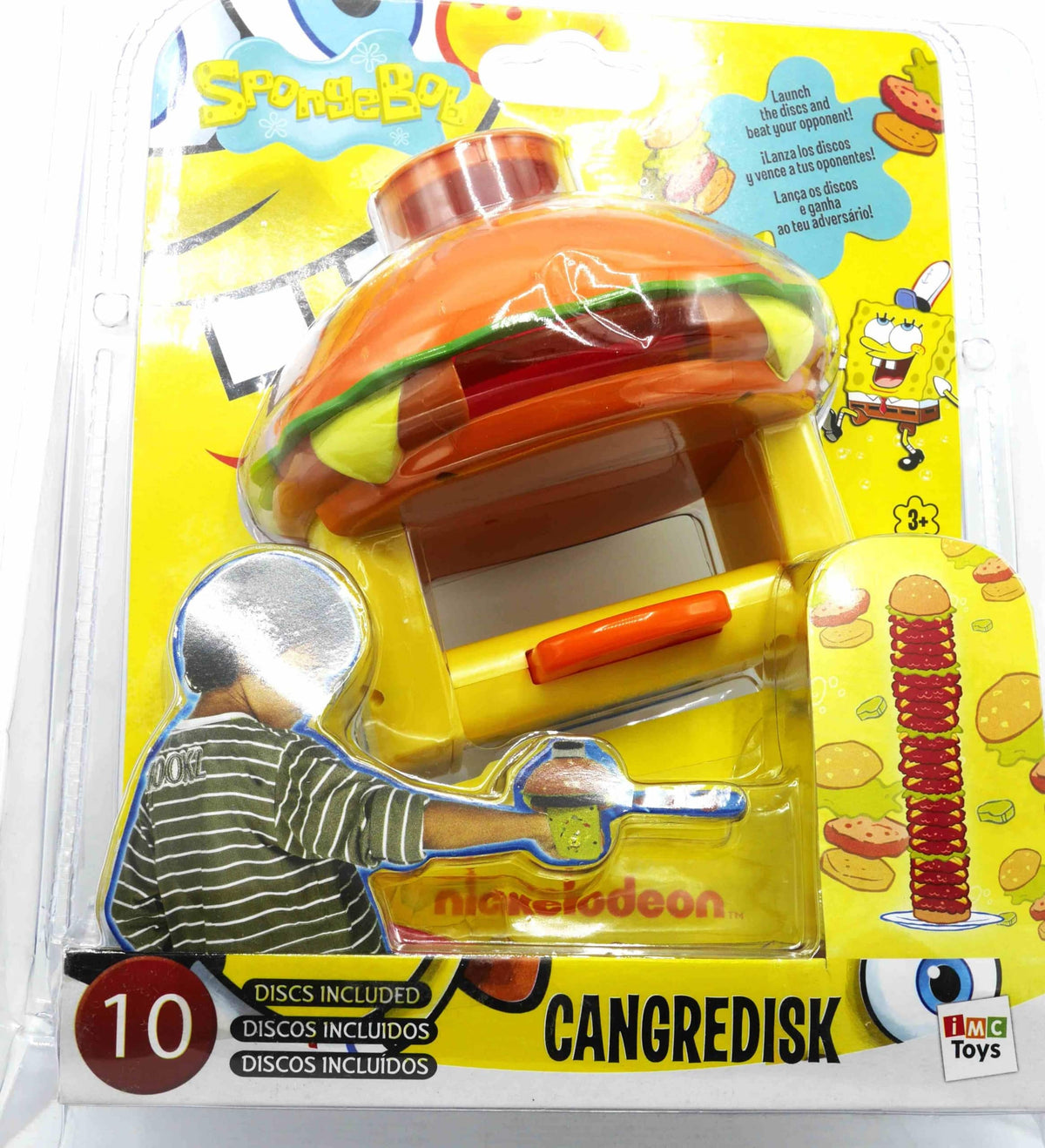 Sparatutto con dischi di hamburger di Spongebob SquarePants
