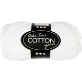 Azienda creativa https: www.cchobby.nl filato di cotone misura-8-4-l-170-m-ago-3-3-5-bianco-50-gr-1-gomitolo