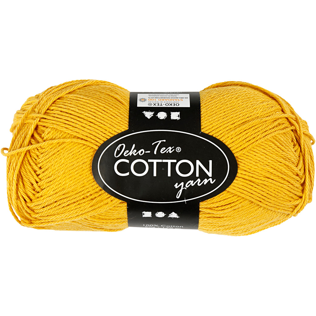 Azienda creativa https: www.cchobby.nl filato di cotone misura-8-4-l-170-m-ago-3-3-5-curry-50-gr-1-gomitolo