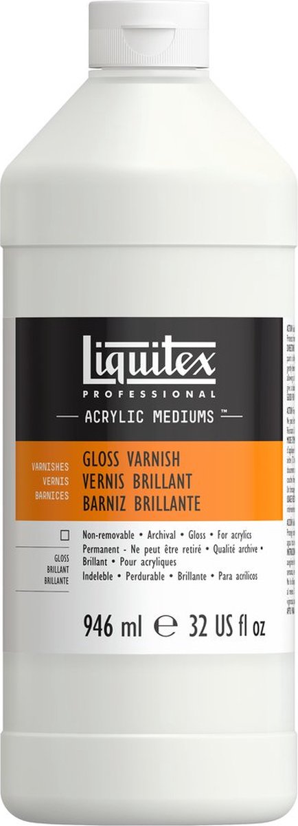 Liquitex 6232 vernice lucida professionale 946 ml - vernice acrilica lucida | Protezione UV | non ingiallisce | per vernice acrilica