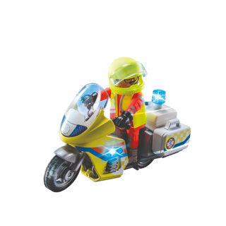 Playmobil 71205 moto d'emergenza con luce lampeggiante