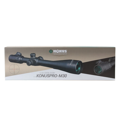 Scope di fucile Konus Konuspro-M30 12.5-50x56 con croce di filo illuminato