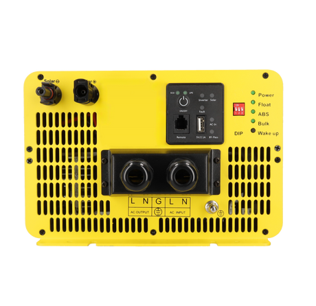 Inverter onda sinusoidale pura 12v-230v - 2000w con caricabatterie, connessione pannello solare e regolatore di carica MPPT