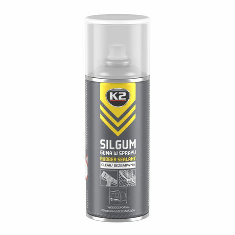 Serie K2 silgum - rivestimento elastico trasparente in spray - 400ml - resistente agli agenti atmosferici e all'acqua