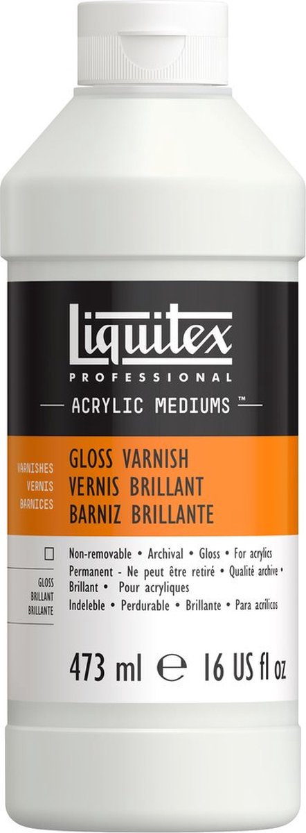 Liquitex 6216 vernice lucida professionale 473 ml – vernice acrilica lucida | Protezione UV | non ingiallisce | per vernice acrilica
