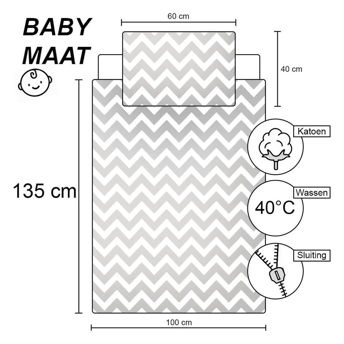 Duvet Cover Bing, 100x135cm