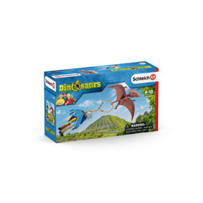 Dinosauri Schleich - caccia con jetpack - set di personaggi - giocattoli per bambini per ragazzi e ragazze - da 5 a 12 anni - 7 parti