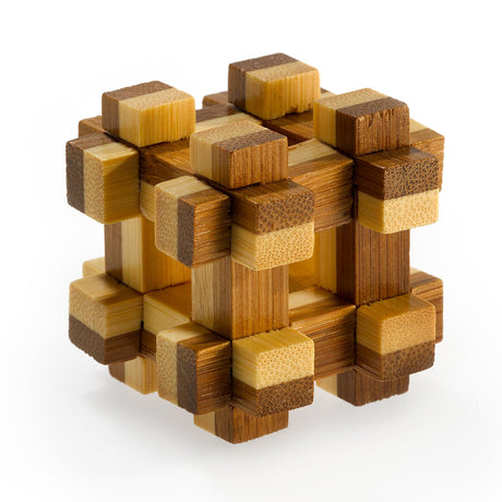 Eureka Puzzle 3D con cervello in bambù, casa-prigione ****