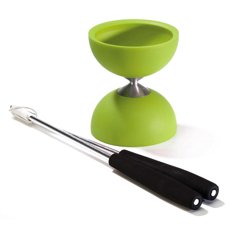 Eureka in gomma diabolo con bastoncini in alluminio - verde