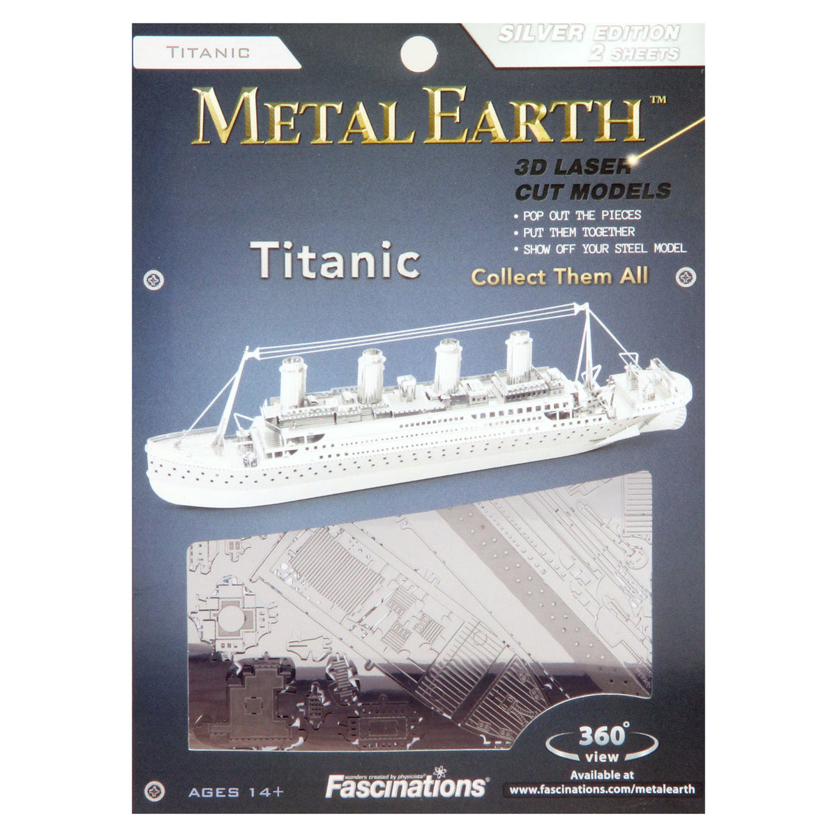 Eureka Metal Earth Titanic Ship edizione argento