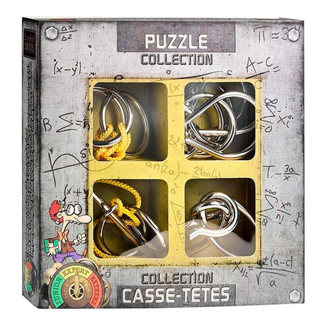 Esperto di puzzle cerebrali in metallo Eureka, 4 pezzi.